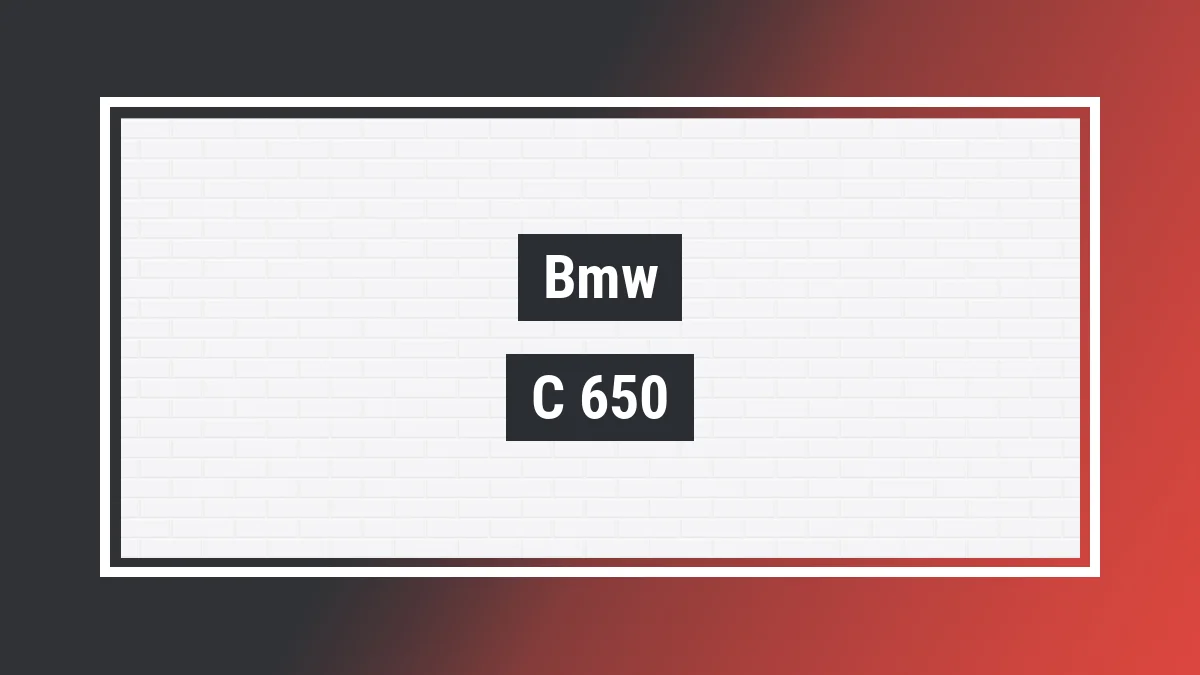 Imagem ilustrativa modelo C 650 Gt Bmw