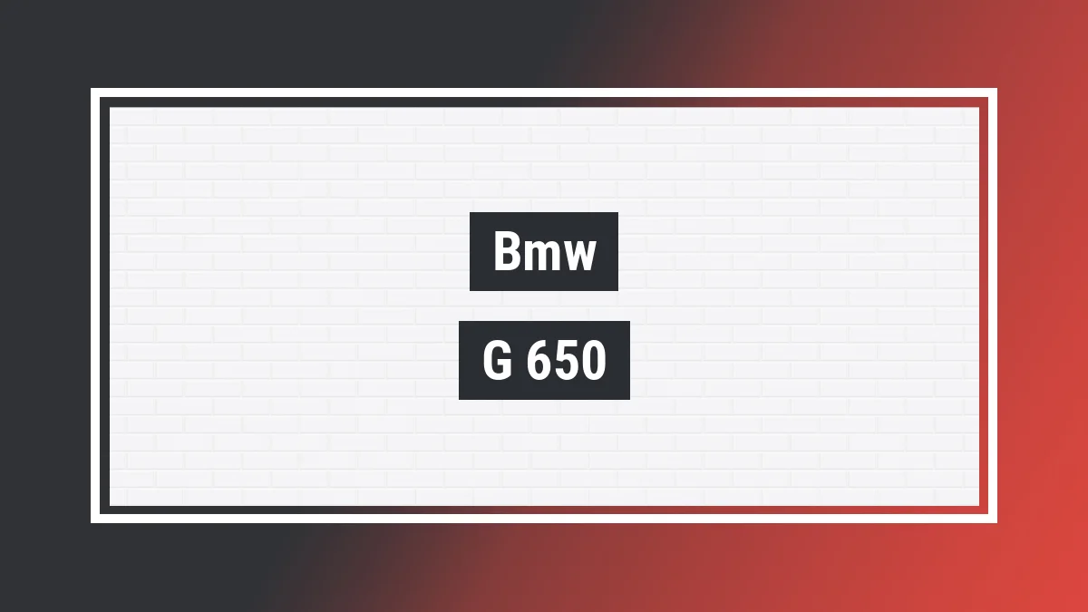 Imagem ilustrativa modelo G 650 X Country Bmw