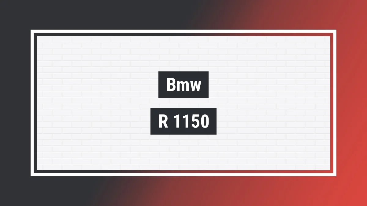 Imagem ilustrativa modelo R 1150 Gs Bmw