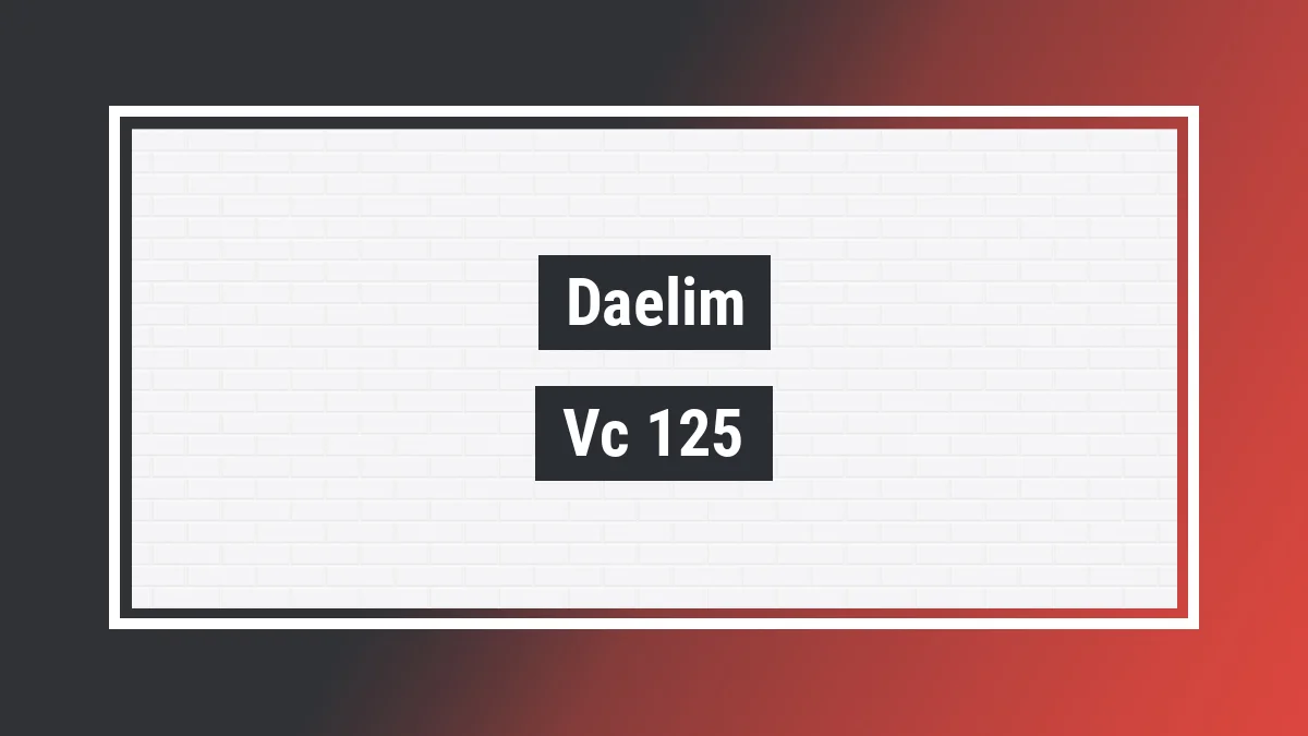 Imagem ilustrativa modelo Vc 125 Advanced Daelim