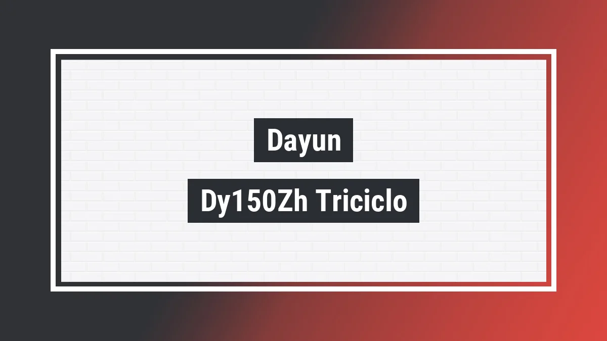 Imagem ilustrativa modelo Dy150zh (triciclo Carga) Dayun