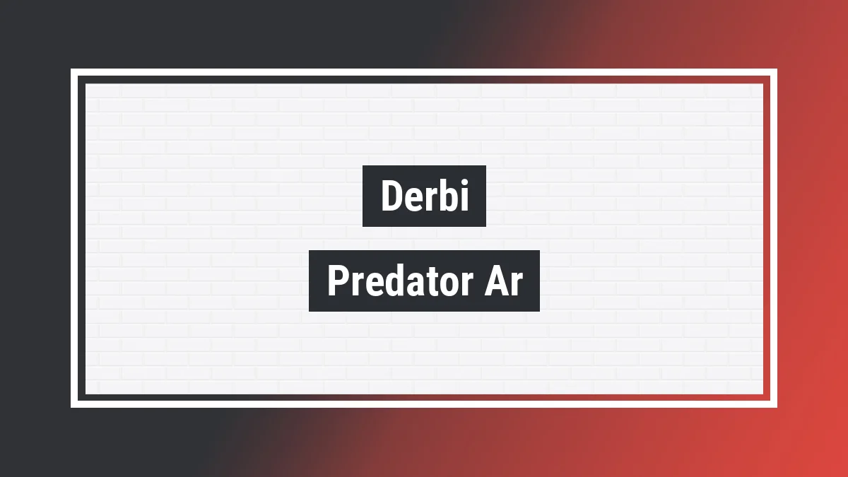 Imagem ilustrativa modelo Predator Ar 49cc Derbi