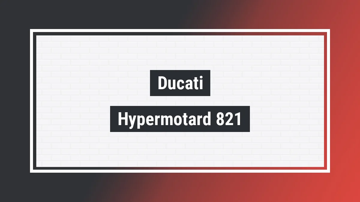 Imagem ilustrativa modelo Hypermotard 821 Sp Ducati