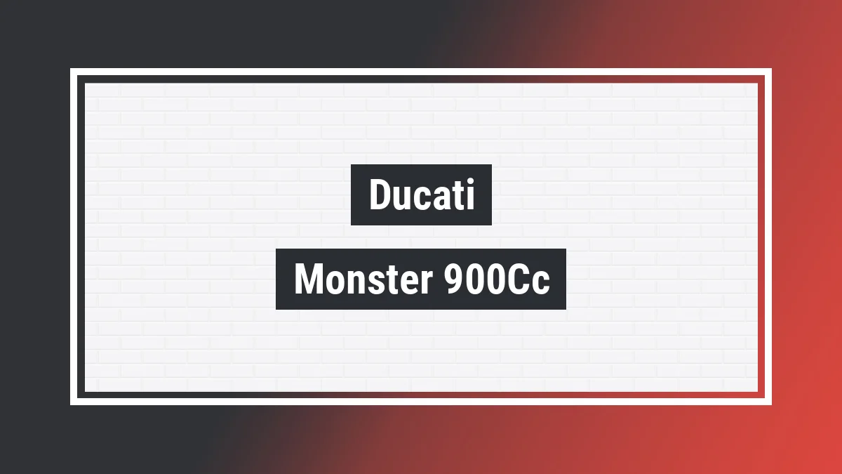 Imagem ilustrativa modelo Monster 900cc Ducati