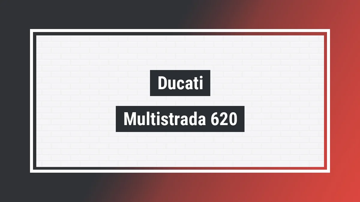 Imagem ilustrativa modelo Multistrada 620 618cc Ducati
