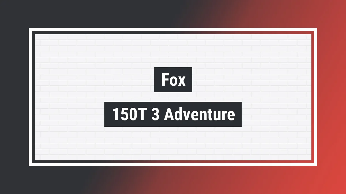 Imagem ilustrativa modelo 150t-3 Adventure Fox