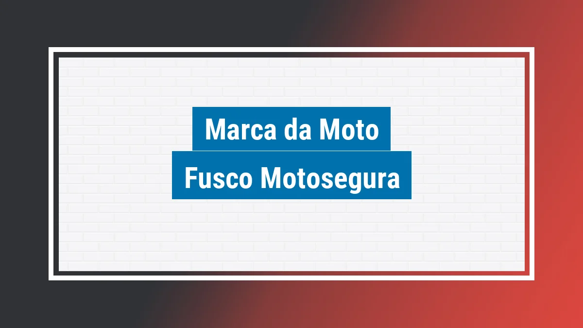 Imagem ilustrativa motos Fusco Motosegura