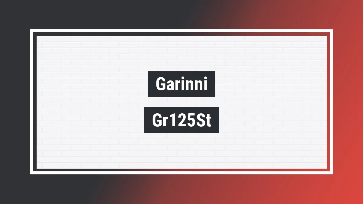 Imagem ilustrativa modelo Gr125st Garinni