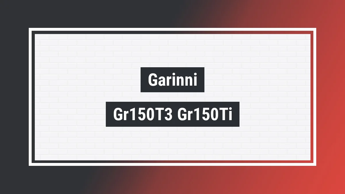 Imagem ilustrativa modelo Gr150t3 Gr150ti Garinni