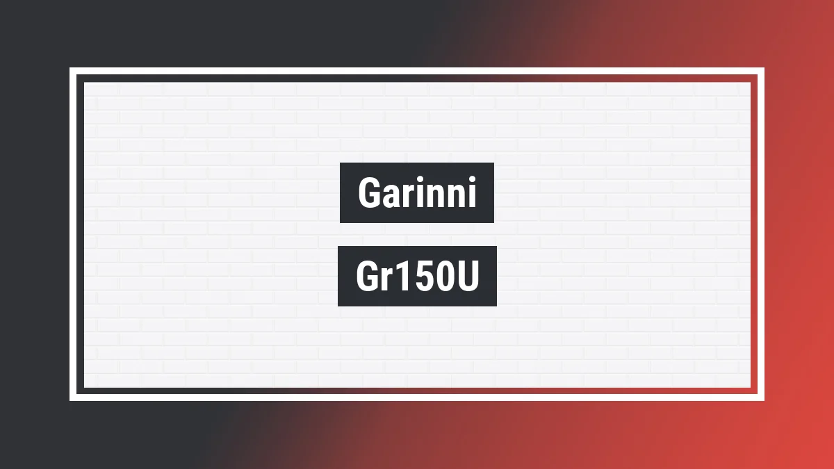 Imagem ilustrativa modelo Gr150u Garinni