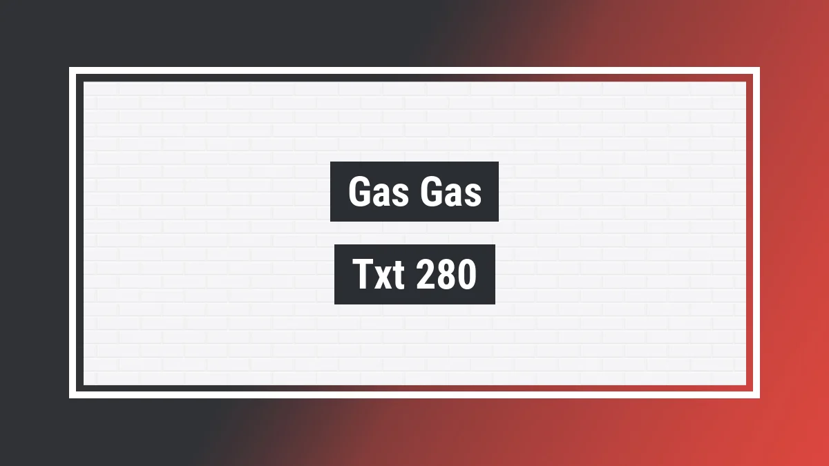 Imagem ilustrativa modelo Txt 280 Contact Gas Gas