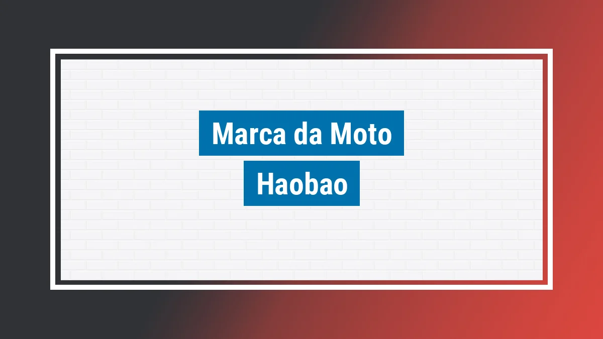 Imagem ilustrativa motos Haobao