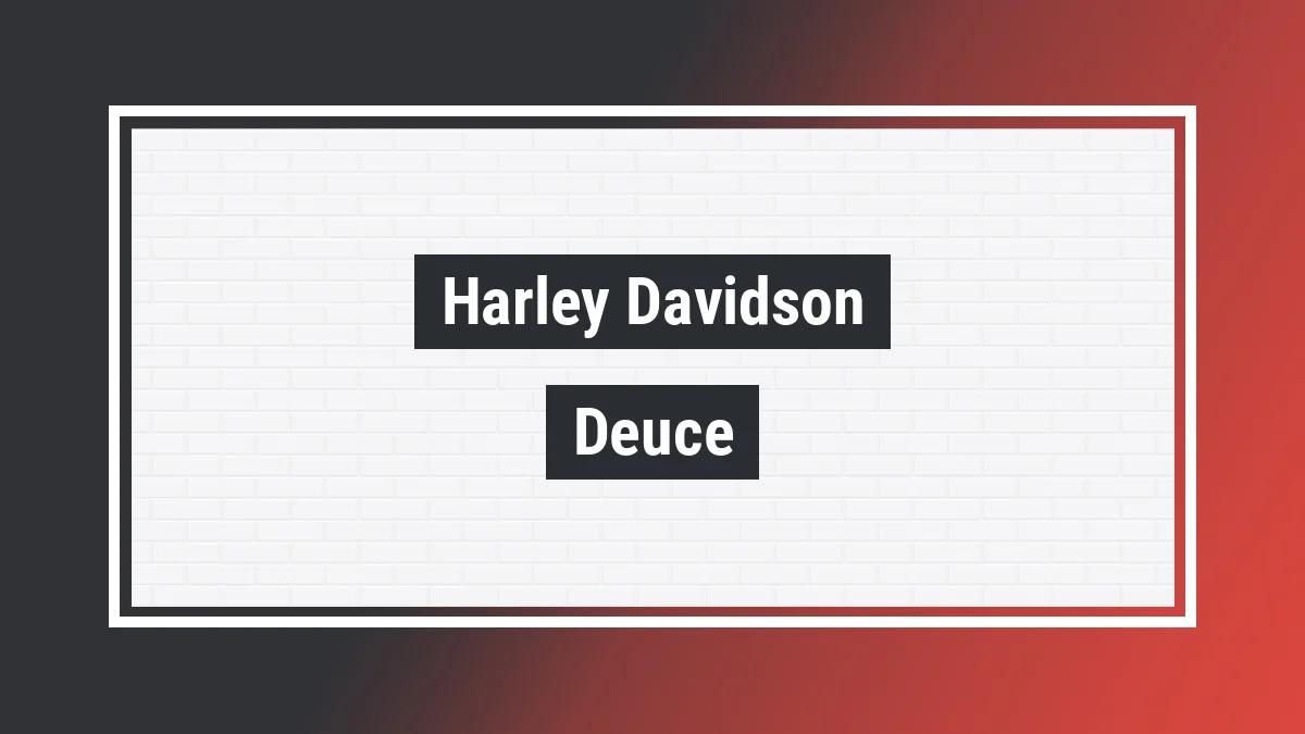 Imagem ilustrativa modelo Deuce Harley-davidson