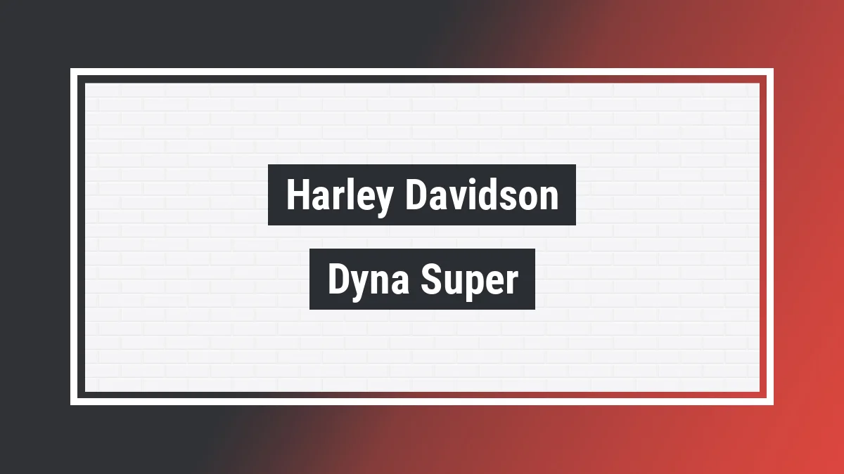 Imagem ilustrativa modelo Dyna Super Glide Custom Harley-davidson