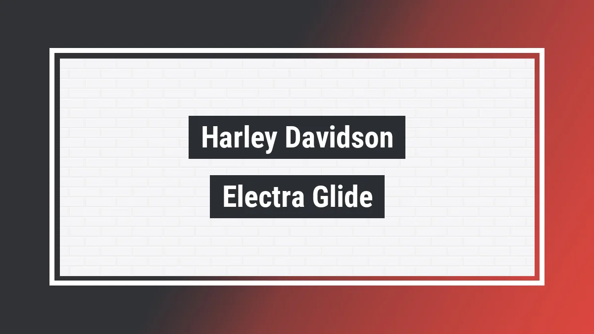 Imagem ilustrativa modelo Electra Glide Ultra Classic Harley-davidson