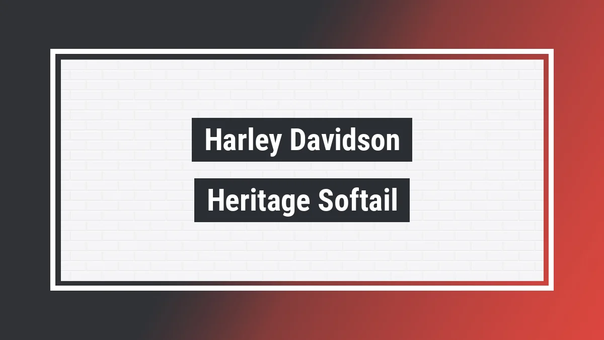 Imagem ilustrativa modelo Heritage Softail Classic Flstc Harley-davidson
