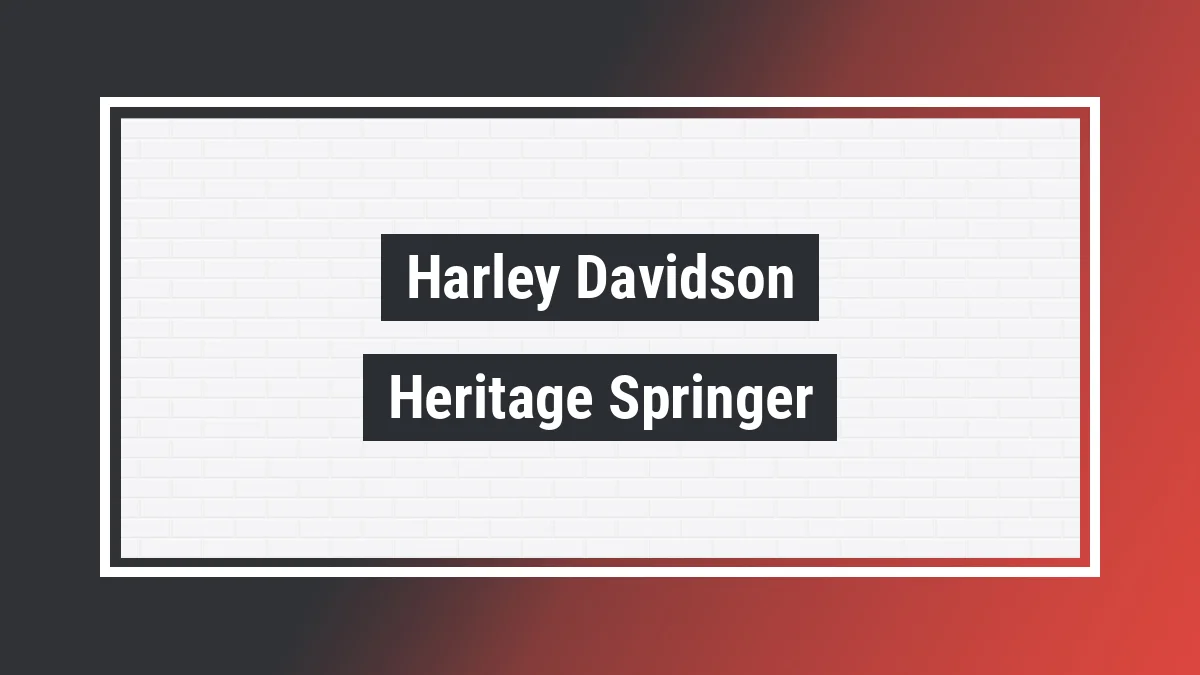 Imagem ilustrativa modelo Heritage Springer Harley-davidson
