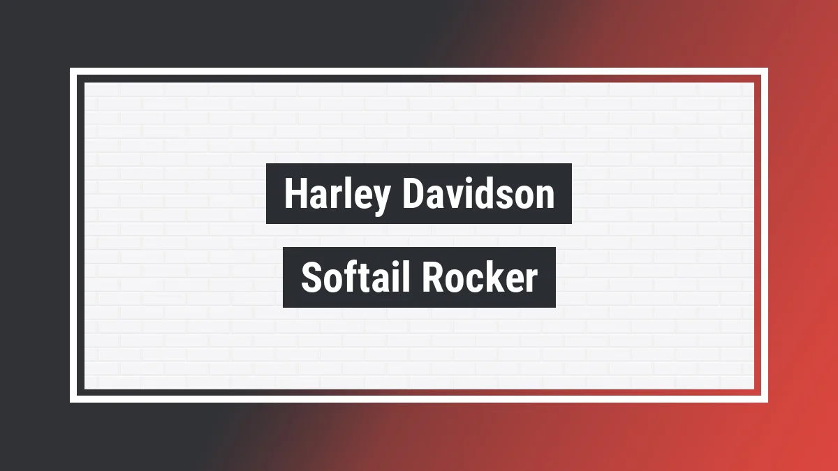 Imagem ilustrativa modelo Softail Rocker Rocker C 1584cc Harley-davidson