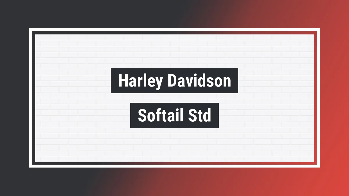 Imagem ilustrativa modelo Softail Std Fx Harley-davidson