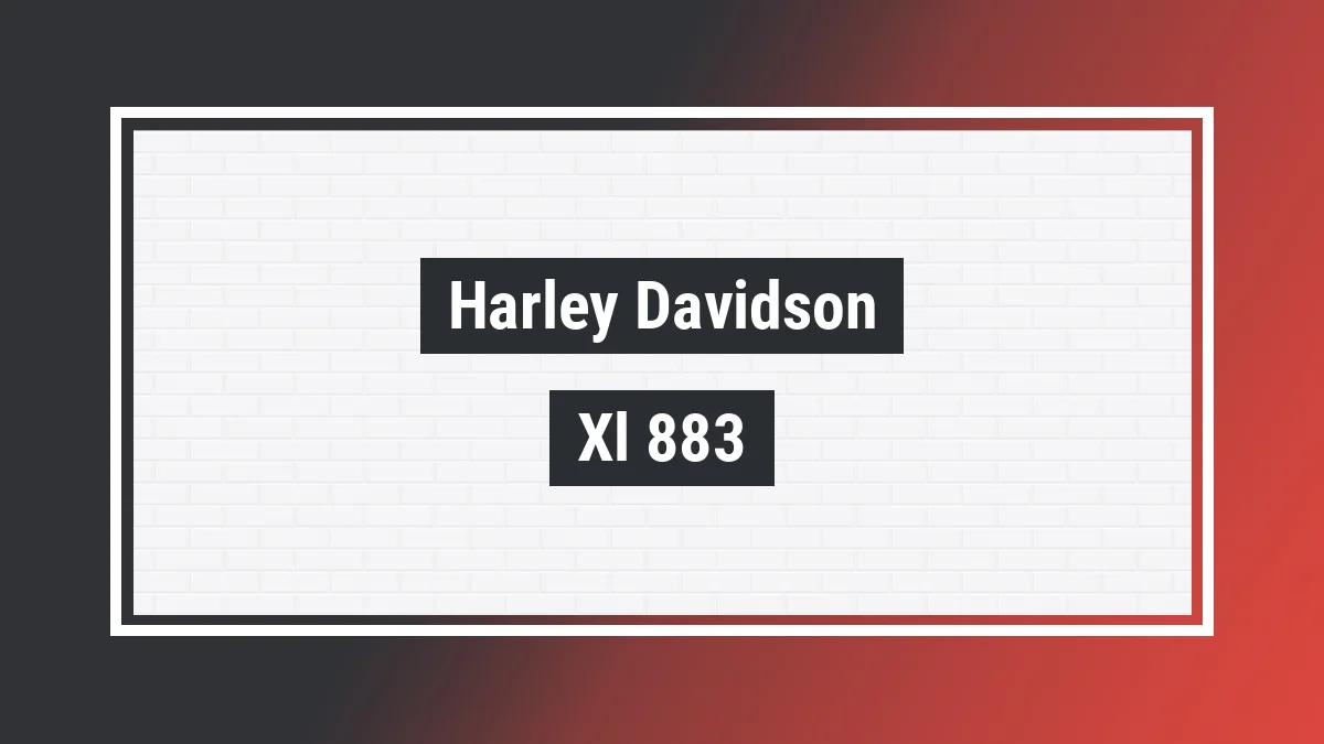 Imagem ilustrativa modelo Xl 883 Hugger Harley-davidson