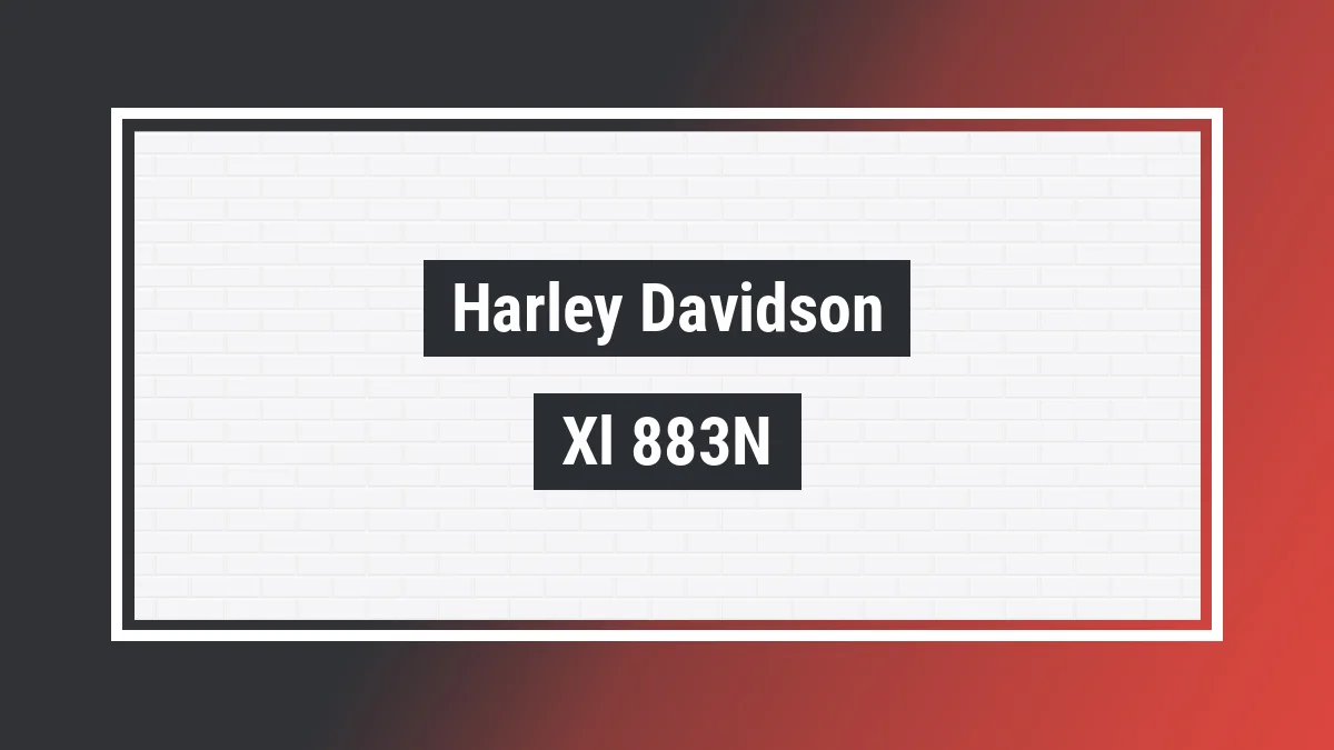 Imagem ilustrativa modelo Xl 883n Iron Harley-davidson