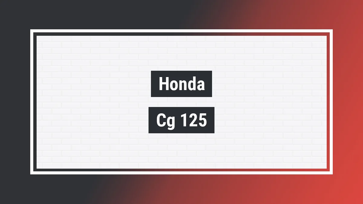 Imagem ilustrativa modelo Cg 125 Cargo Es Honda