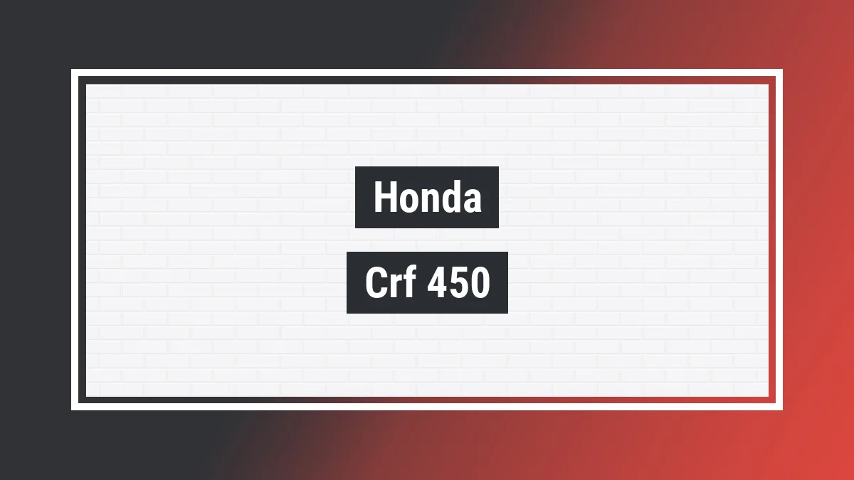 Imagem ilustrativa modelo Crf 450 X Honda