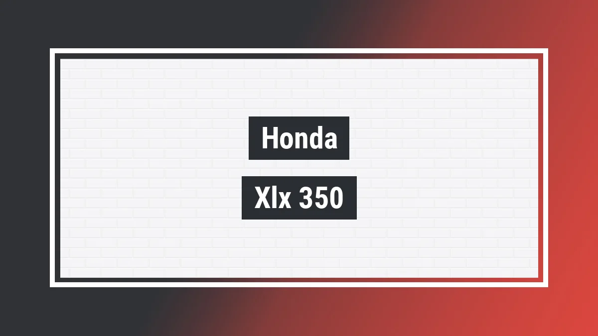 Imagem ilustrativa modelo Xlx 350 R Honda