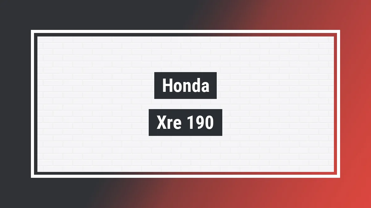 Imagem ilustrativa modelo Xre 190 Adventure Honda