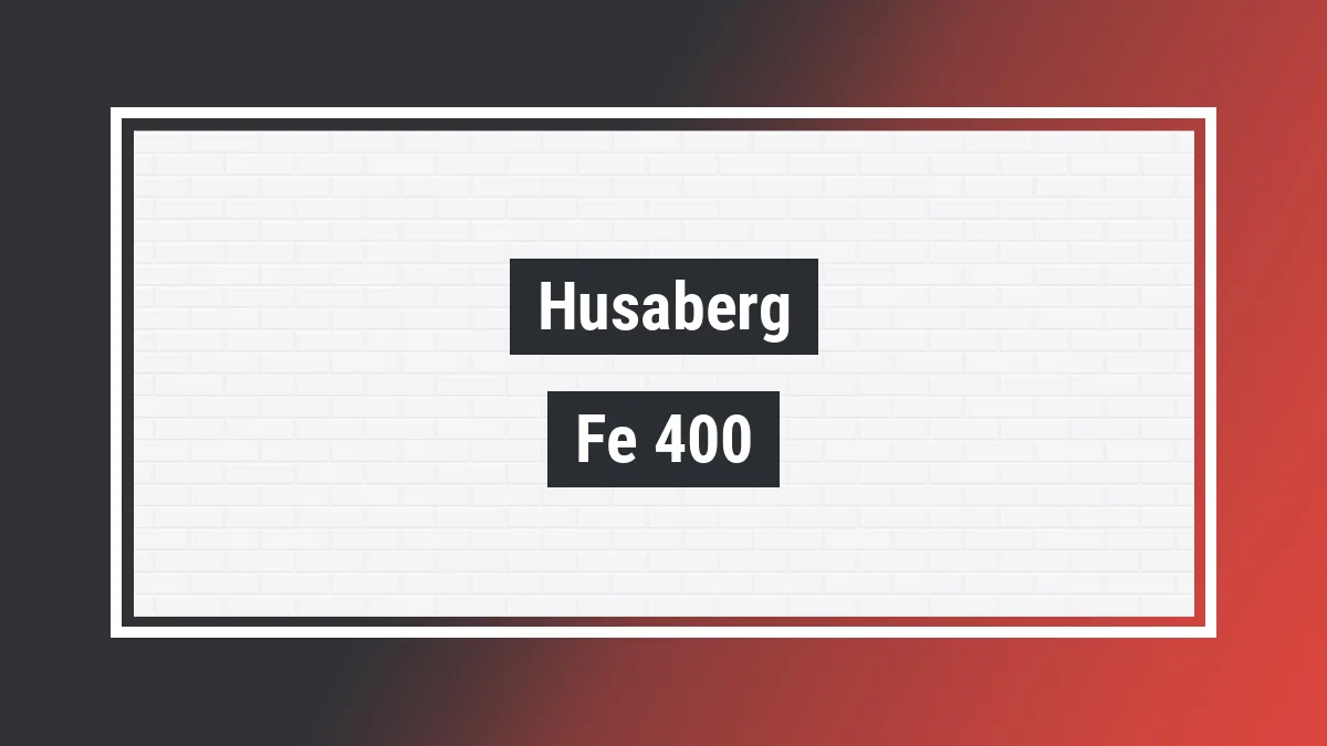 Imagem ilustrativa modelo Fe 400 400cc Husaberg