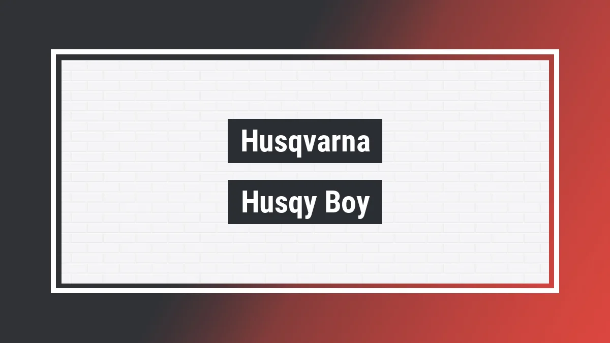 Imagem ilustrativa modelo Husqy Boy J Husqvarna