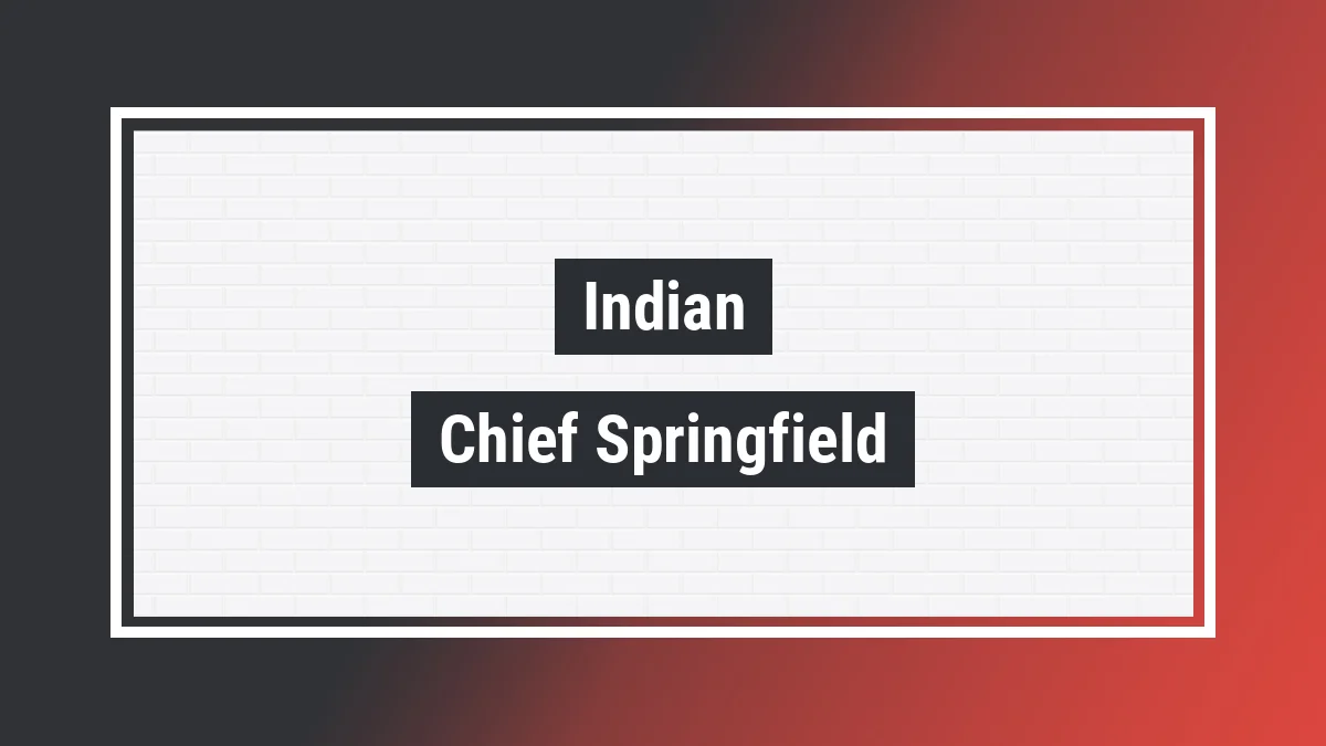 Imagem ilustrativa modelo Chief Springfield Indian