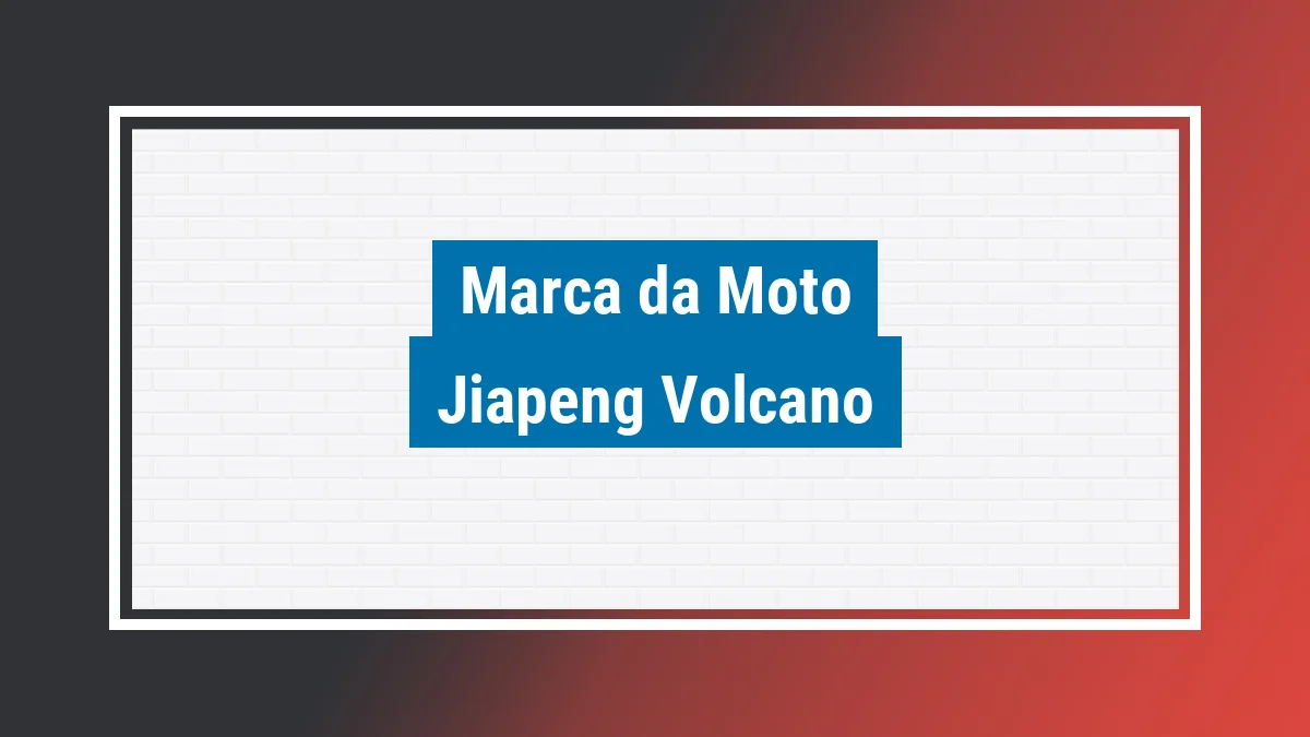 Imagem ilustrativa motos Jiapeng Volcano
