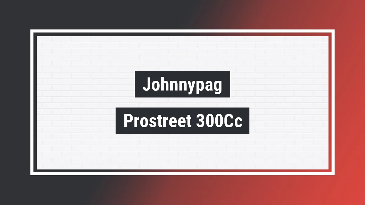Imagem ilustrativa modelo Prostreet 300cc Johnnypag