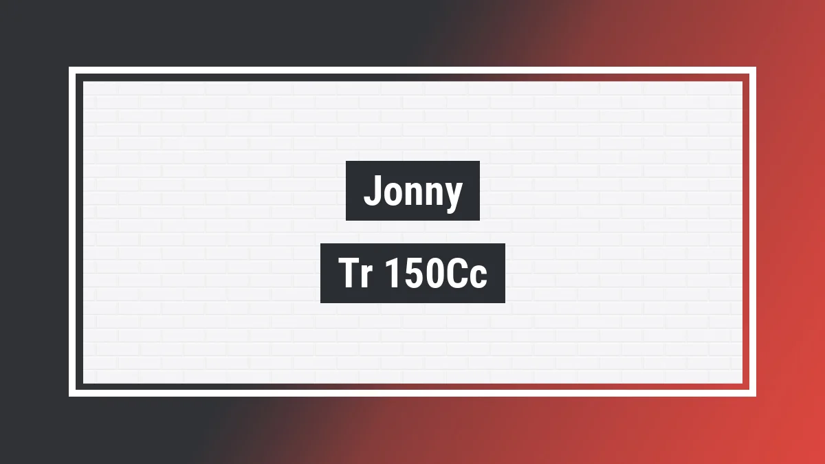 Imagem ilustrativa modelo Tr 150cc Jonny