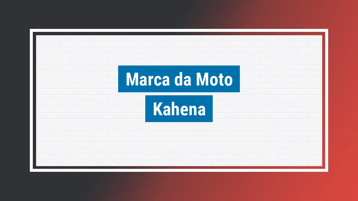 Imagem ilustrativa motos Kahena