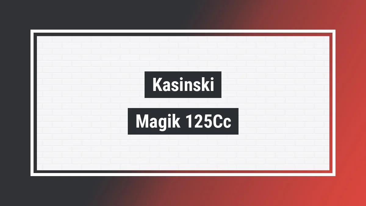 Imagem ilustrativa modelo Magik 125cc Kasinski
