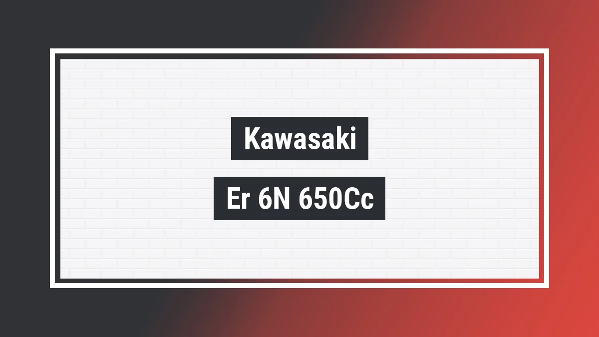 Imagem ilustrativa modelo Er-6n 650cc Kawasaki