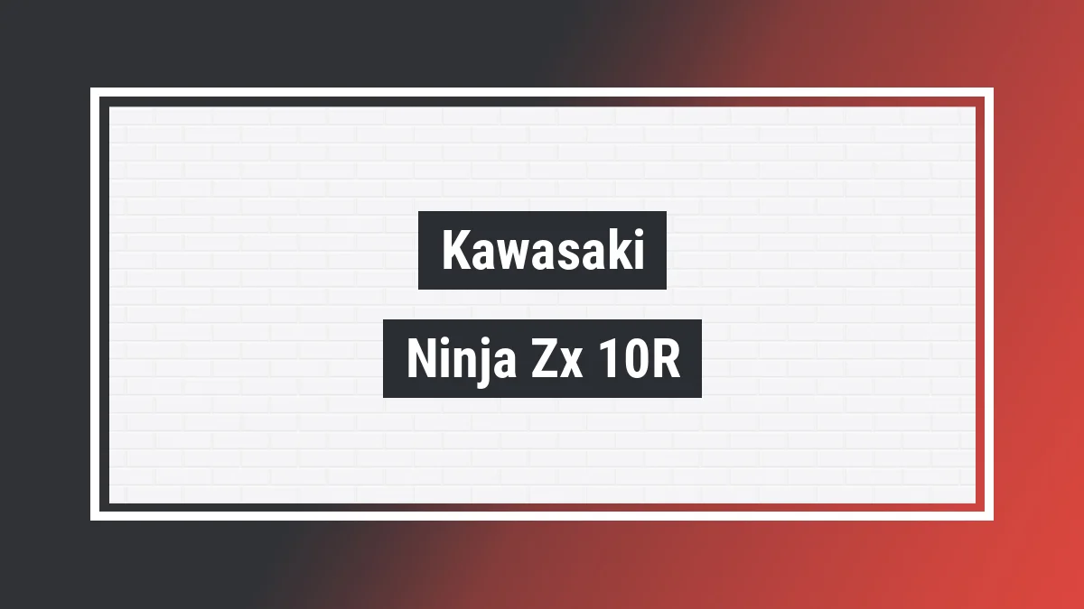 Imagem ilustrativa modelo Ninja Zx-10r Se 1000cc Kawasaki