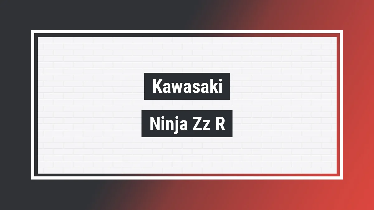 Imagem ilustrativa modelo Ninja Zz-r 1100cc Kawasaki