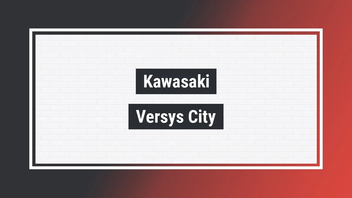 Imagem ilustrativa modelo Versys City 650 Kawasaki
