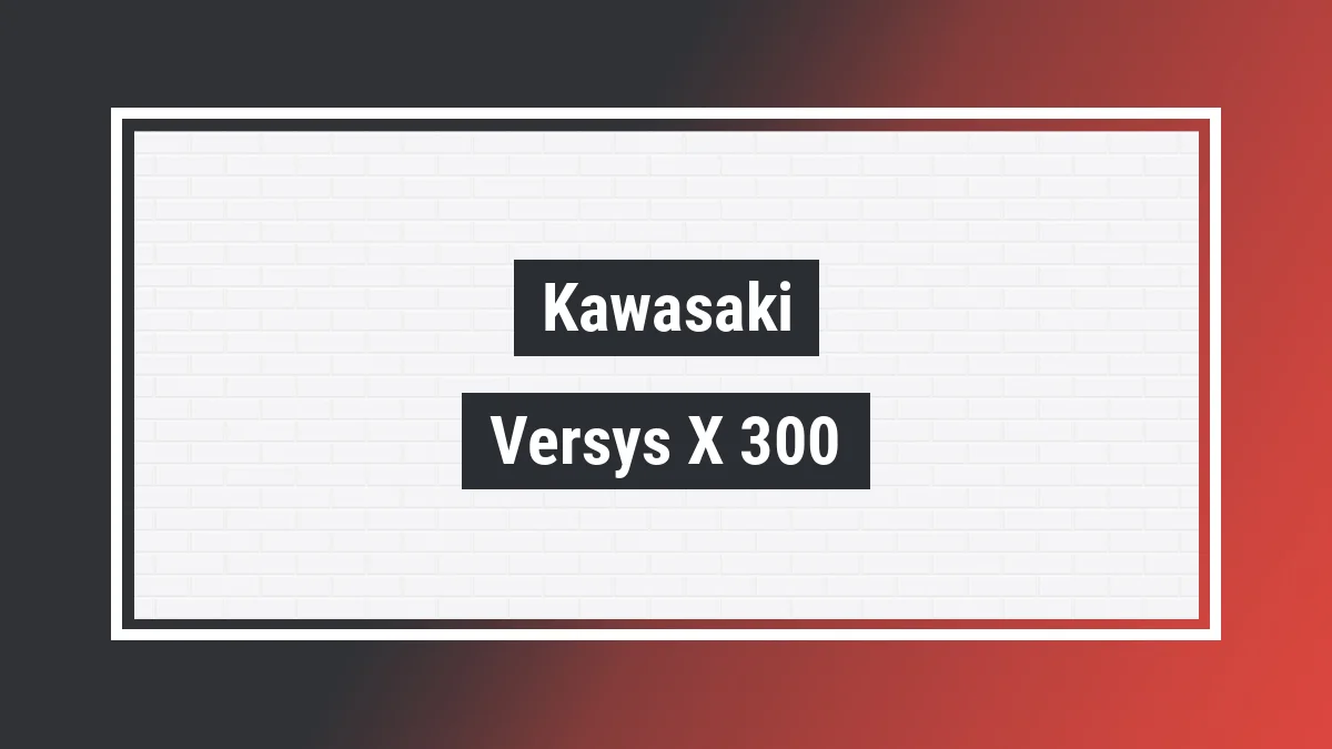 Imagem ilustrativa modelo Versys-x 300 Kawasaki