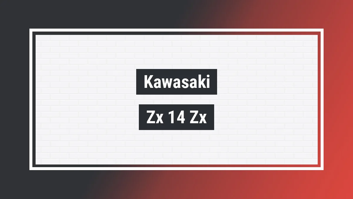 Imagem ilustrativa modelo Zx-14 zx 14r 1352cc Kawasaki