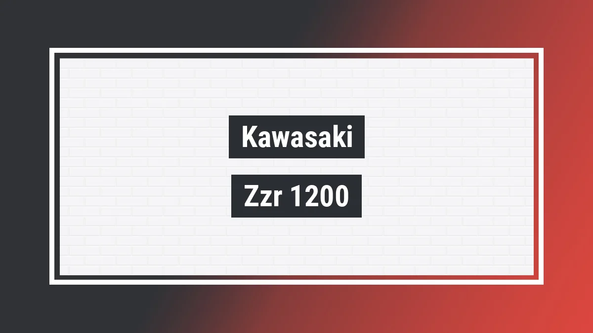 Imagem ilustrativa modelo Zzr 1200 Kawasaki