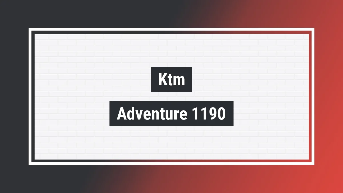 Imagem ilustrativa modelo Adventure 1190 R Ktm