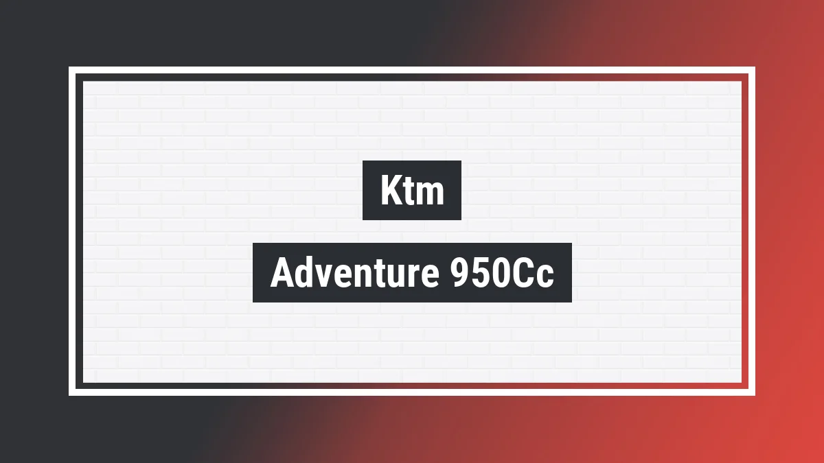 Imagem ilustrativa modelo Adventure 950cc Ktm