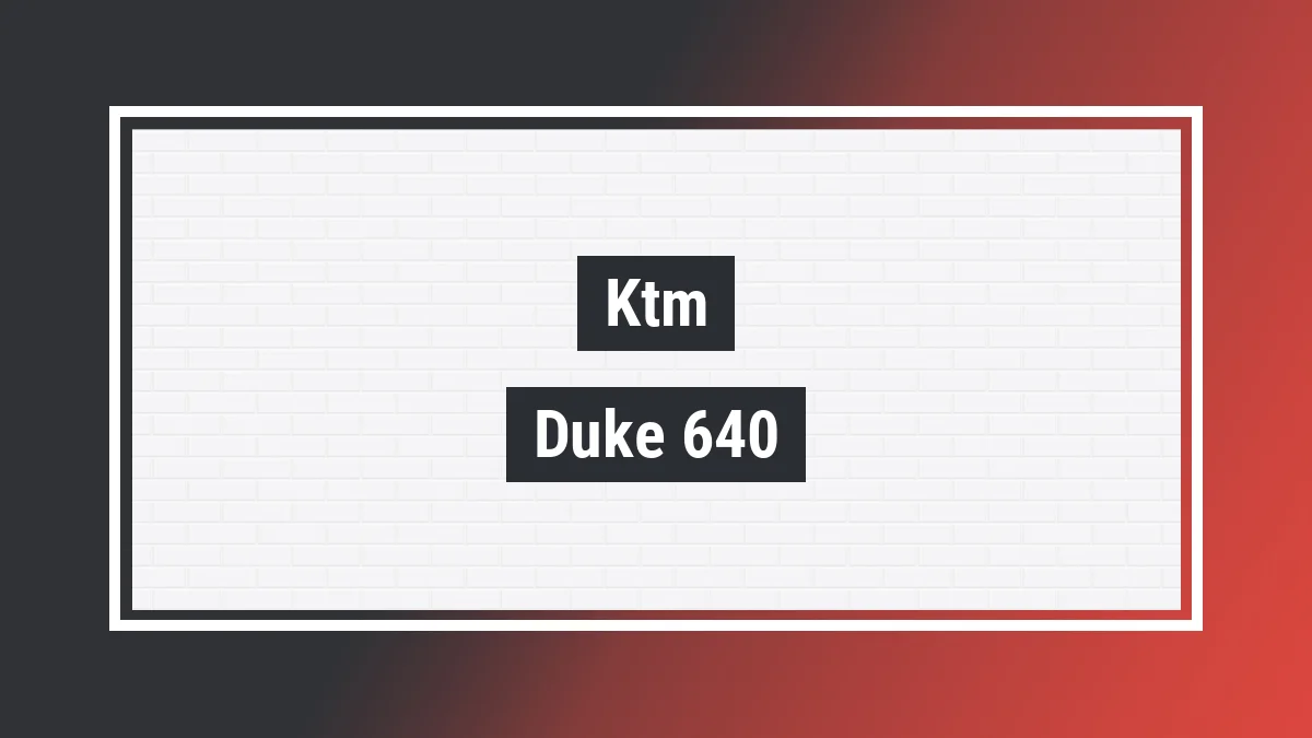 Imagem ilustrativa modelo Duke 640 Duke Ii 640 Ktm