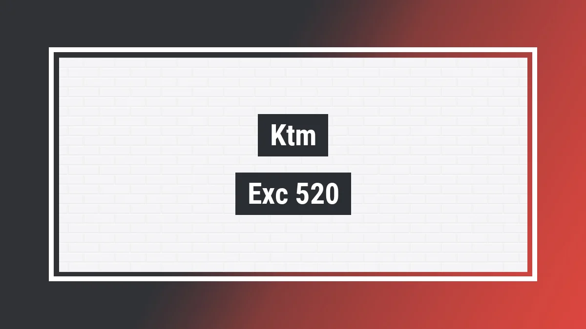 Imagem ilustrativa modelo Exc 520 Ktm