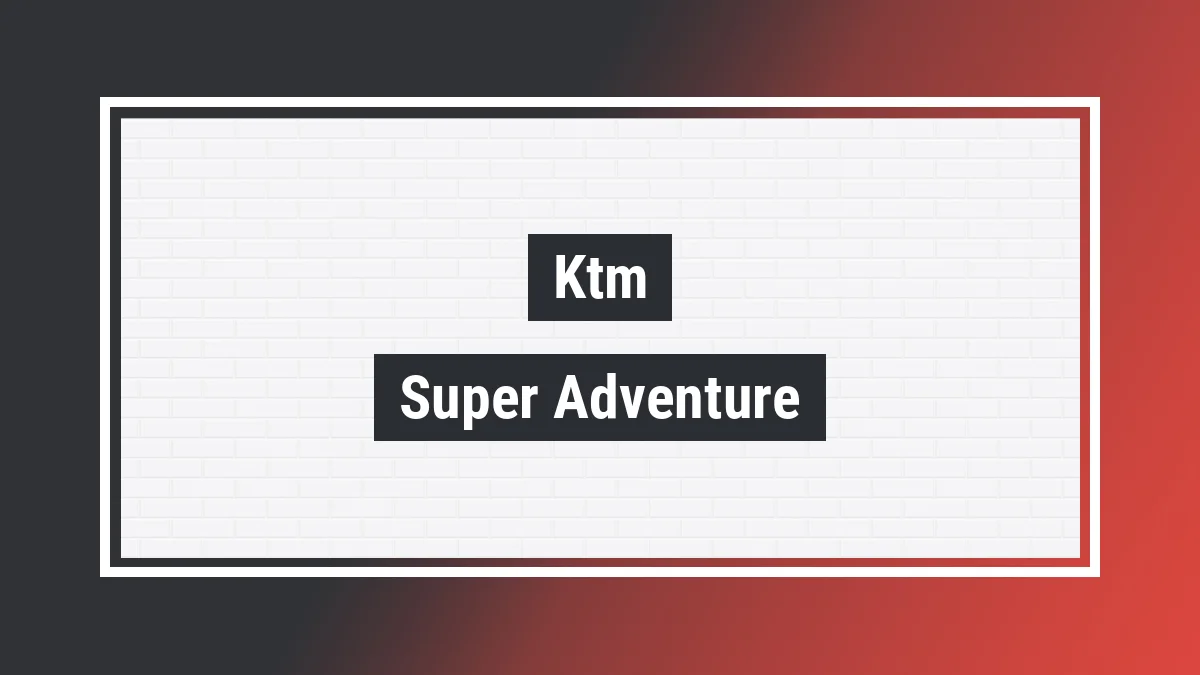 Imagem ilustrativa modelo Super Adventure 1290 S Ktm