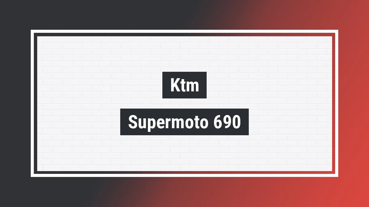 Imagem ilustrativa modelo Supermoto 690 Ktm